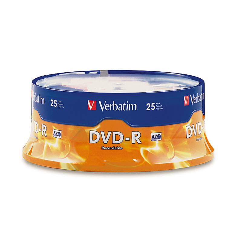 Verbatim DVD-R 4.7GB 16X Spindle - 25 pack