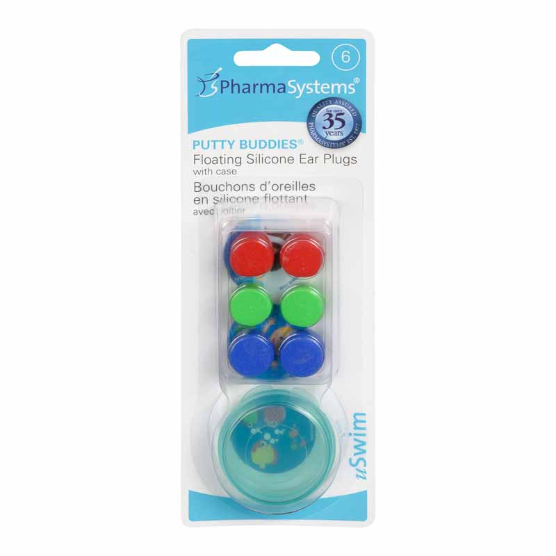 PharmaSystems Putty Buddies Floating Silicone Ear Plugs - 6s