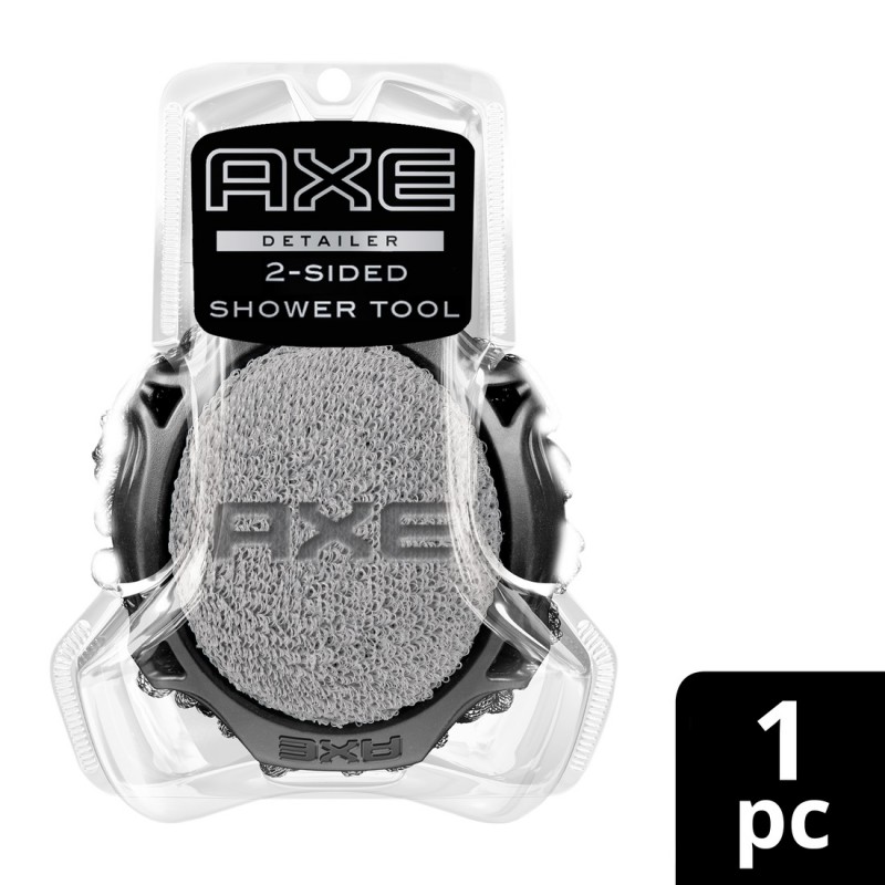 Axe 2-sided Shower Tool - 1 Count