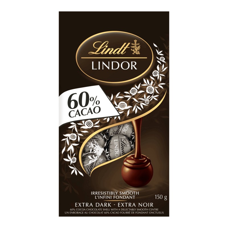 LINDOR Extra Dark Truffle - 60% Cacao - 150g