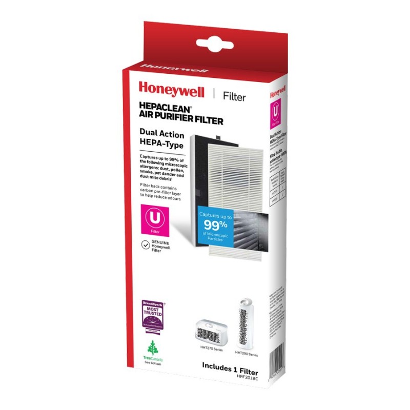 Honeywell HEPA-Type Air Purifier Replacement Filter U - White/Black - HRF201BC