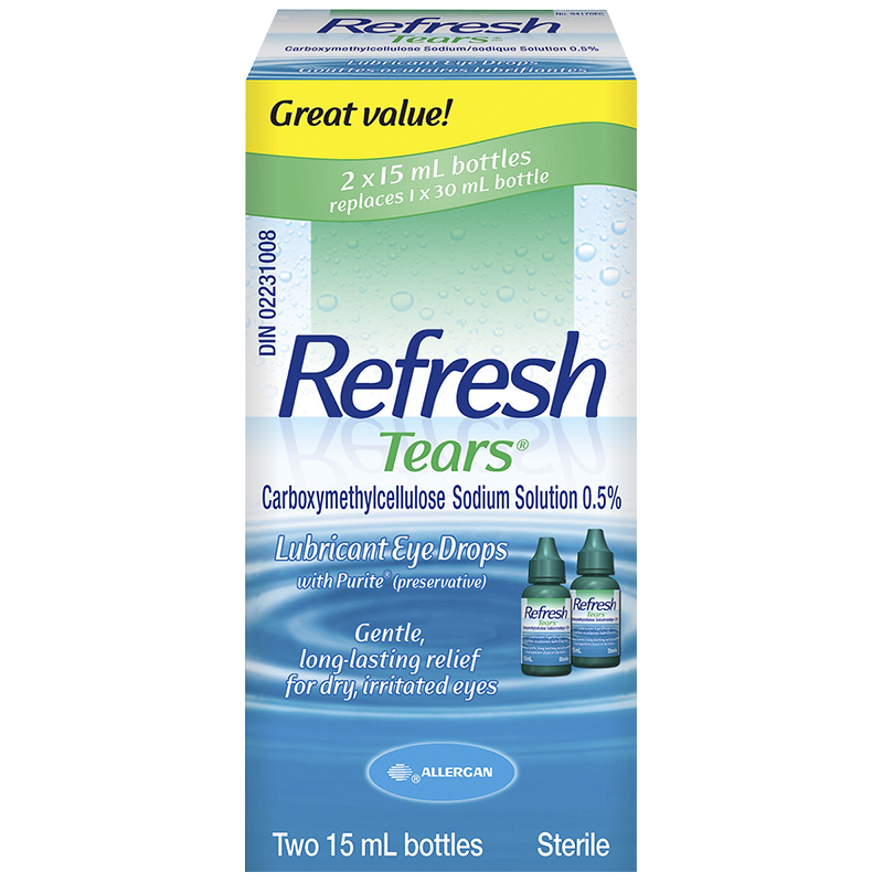 Refresh Tears Lubricant Eye Drops - 2x15ml
