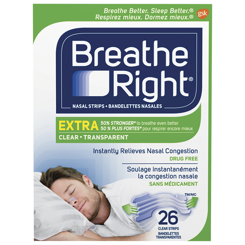 Breathe Right Nasal Strips Extra - Clear - 26s