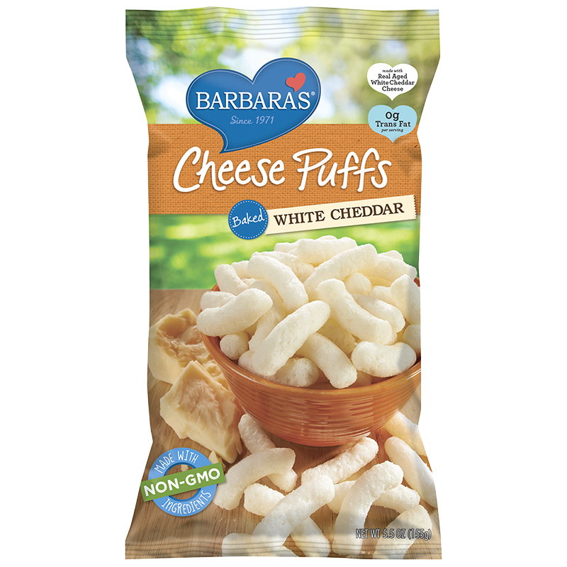 Barbara's Baked Cheese Puffs - White Cheddar - 155g