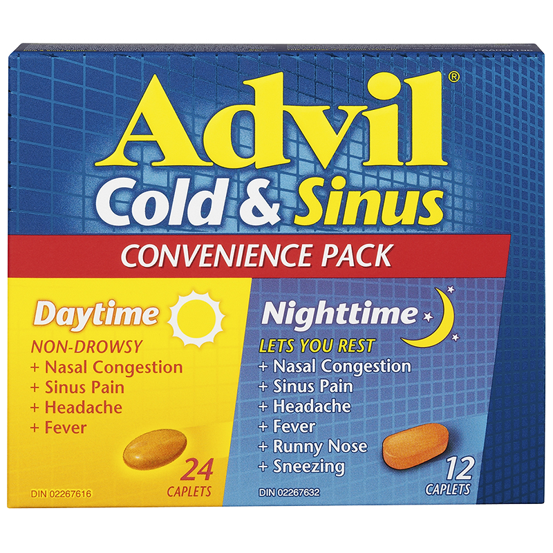 Advil Cold & Sinus Daytime & Nighttime Convenience Pack - 36s