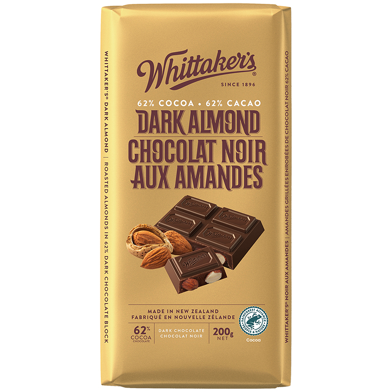 Whittaker's Dark Chocolate - Almond - 200g