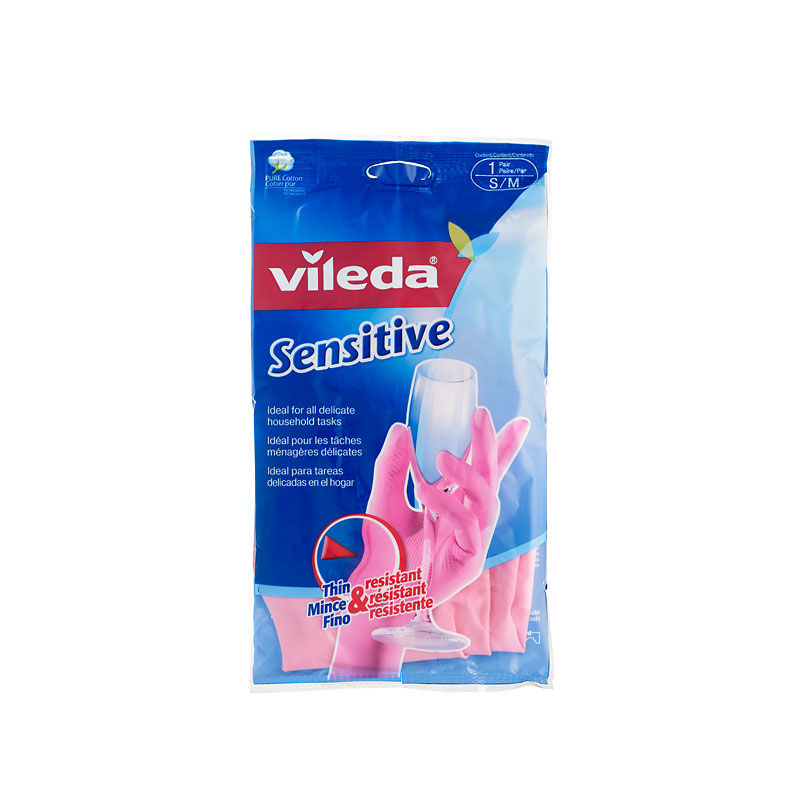 Vileda House Hold Gloves Sensitive Touch - Small/Medium