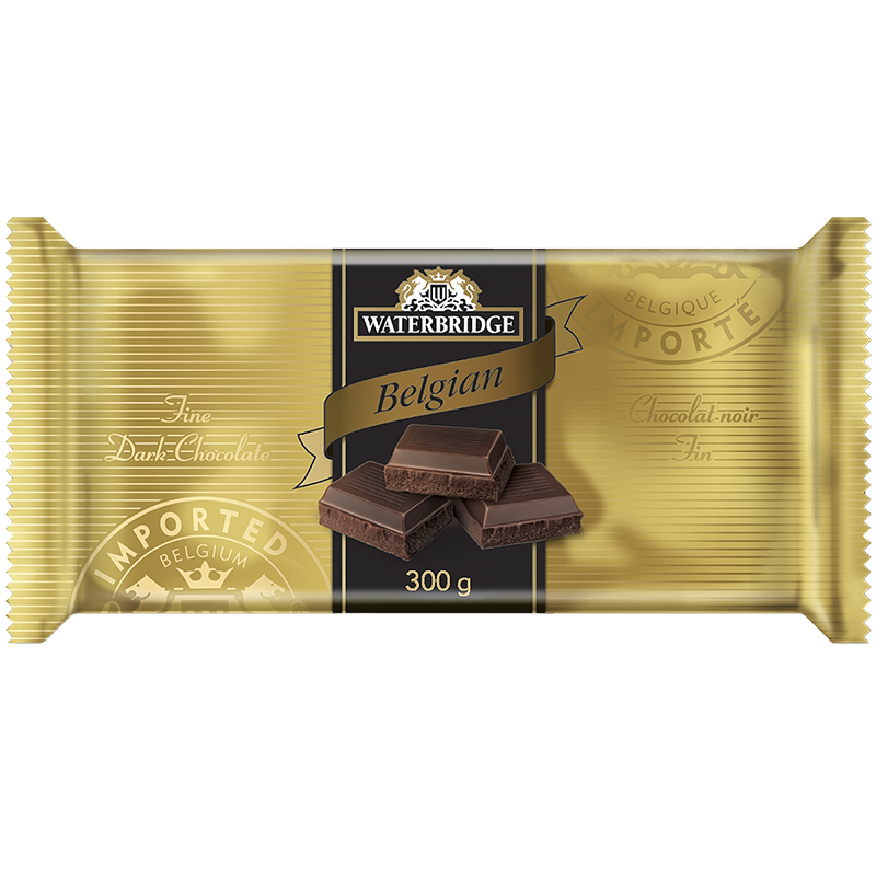 Waterbridge Chocolate Bar - Dark Chocolate - 300g