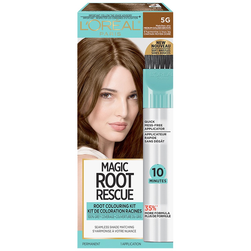 L'Oreal Magic Root Rescue Root Colouring Kit - 5G Medium Golden Brown