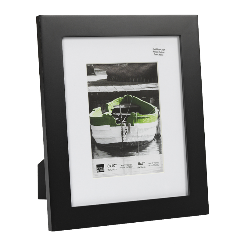 Kiera Grace Langford Black Wood Frame - 8x10-Inch Matted for 5x7-Inch