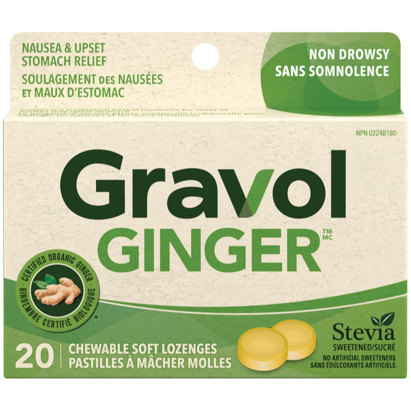 Gravol Chewable Lozenge - Ginger - 20s
