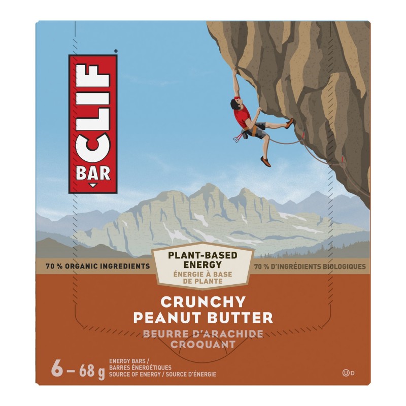 Clif Bar - Crunchy Peanut Butter - 6 x 68g
