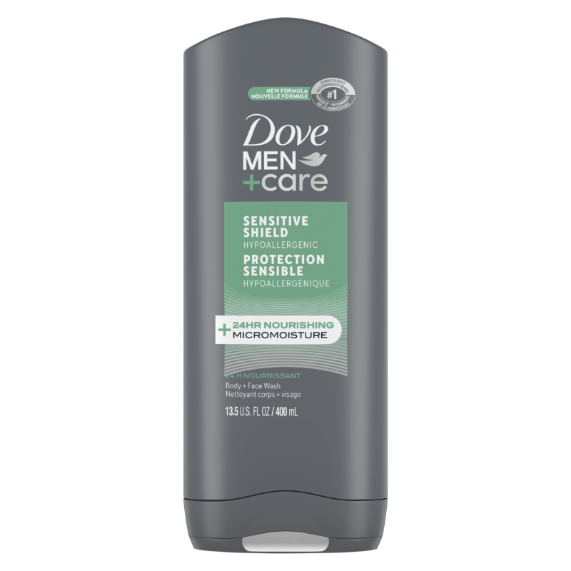 Dove Men+Care Sensitive Shield Body and Face Wash - 400ml