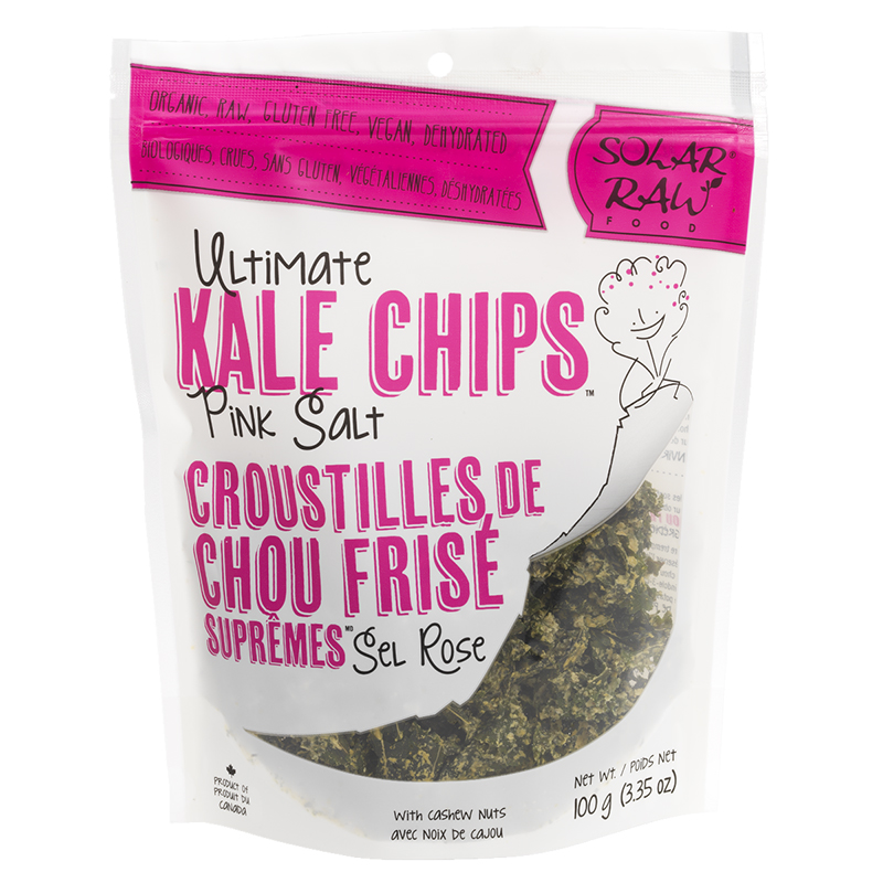 Solar Raw Kale Chips - Himalayan Salt - 100g