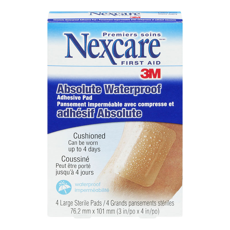 3M Nexcare Absolute Waterproof Adhesive Pad - 4s