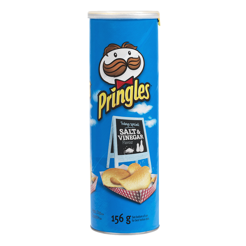 Pringles Potato Chips - Salt & Vinegar - 156g