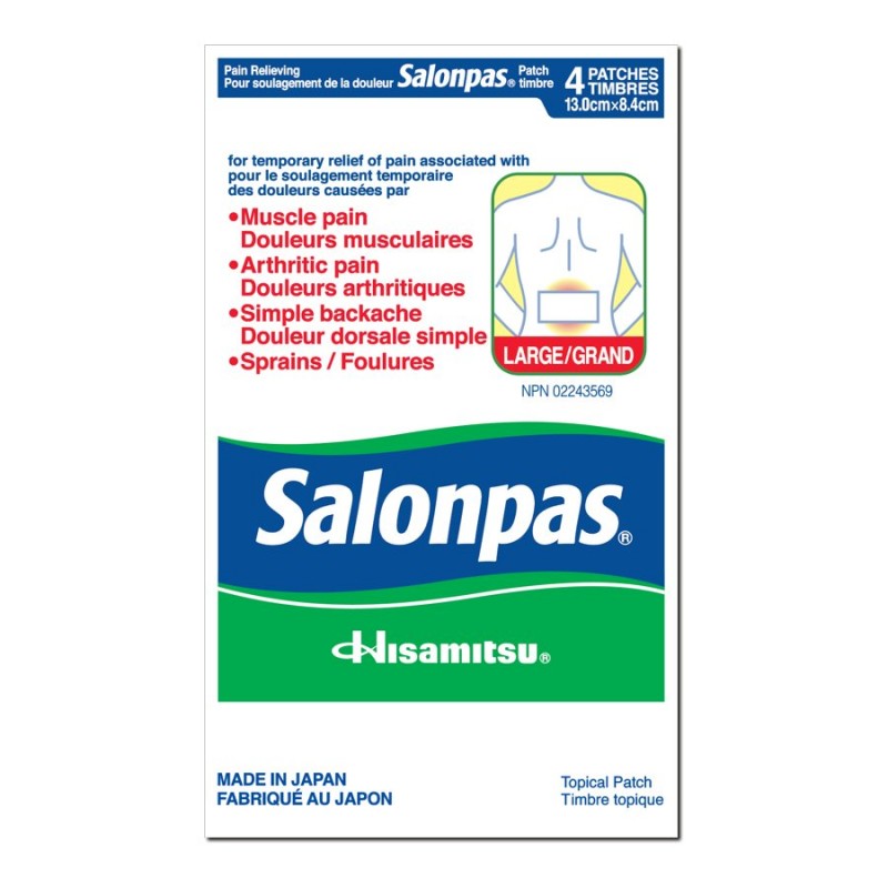 Salonpas Original Large Pain Relief Patch - 4 pack