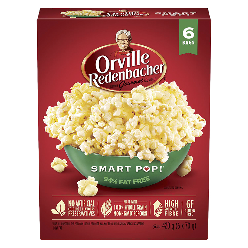 Orville Microwave Smart Pop - 6 Pack / Pop Up Bowl