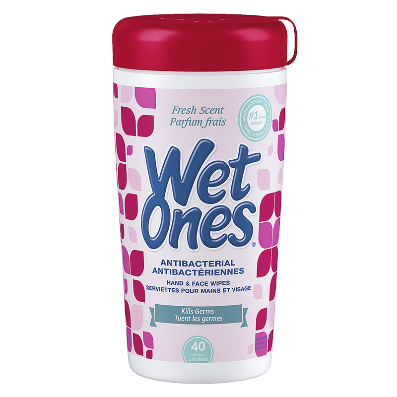 Wet Ones Anti-Bacterial Wipes - 40s