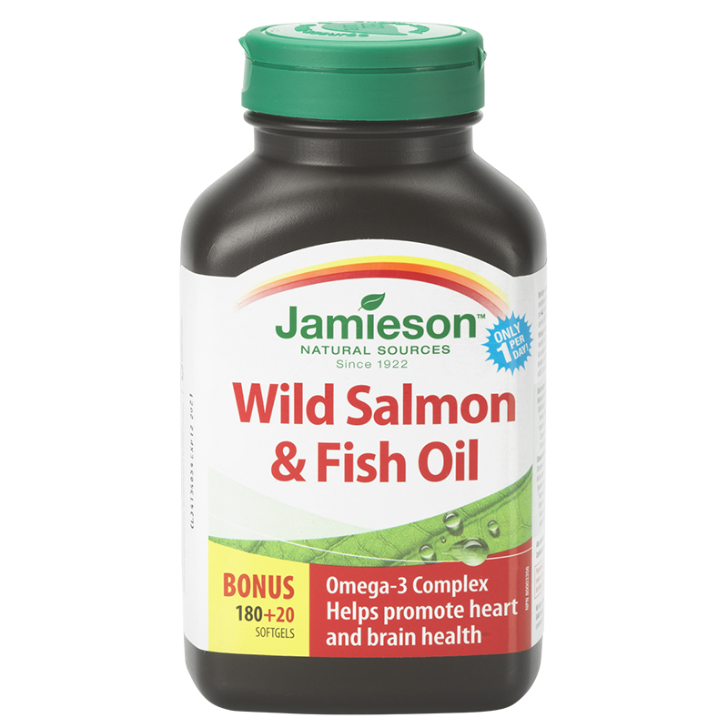 Jamieson Wild Salmon & Fish Oils Omega-3 Complex 1,000 mg - 180's