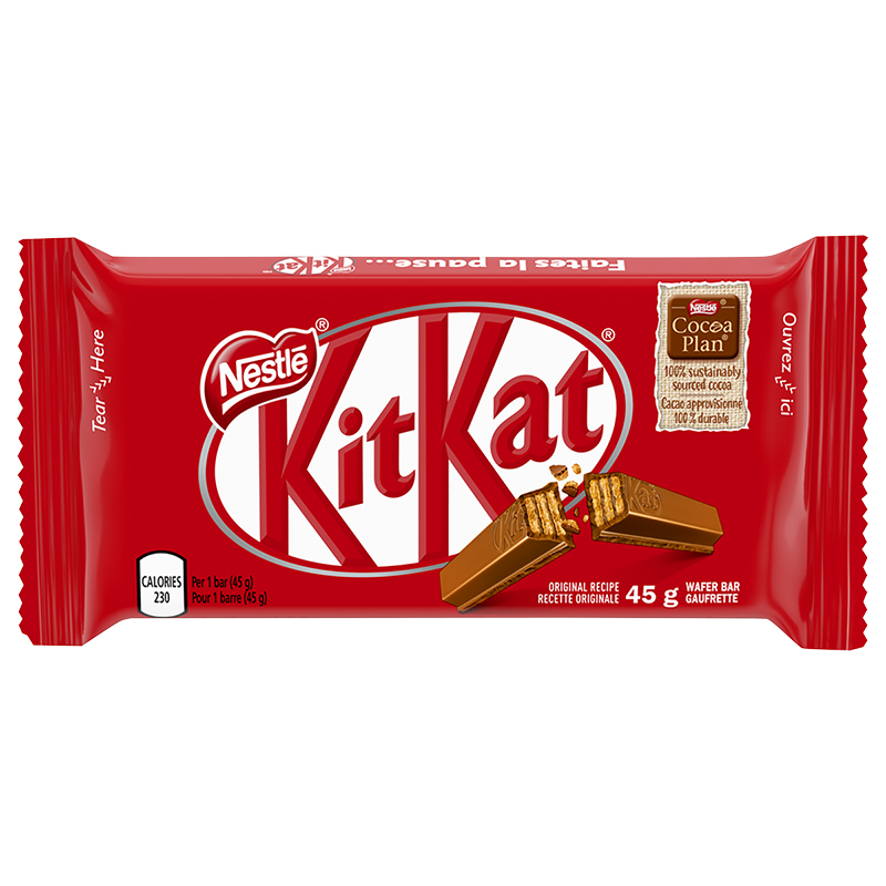 NESTLE Kitkat 4-Finger Milk Chocolate Bar - 45g