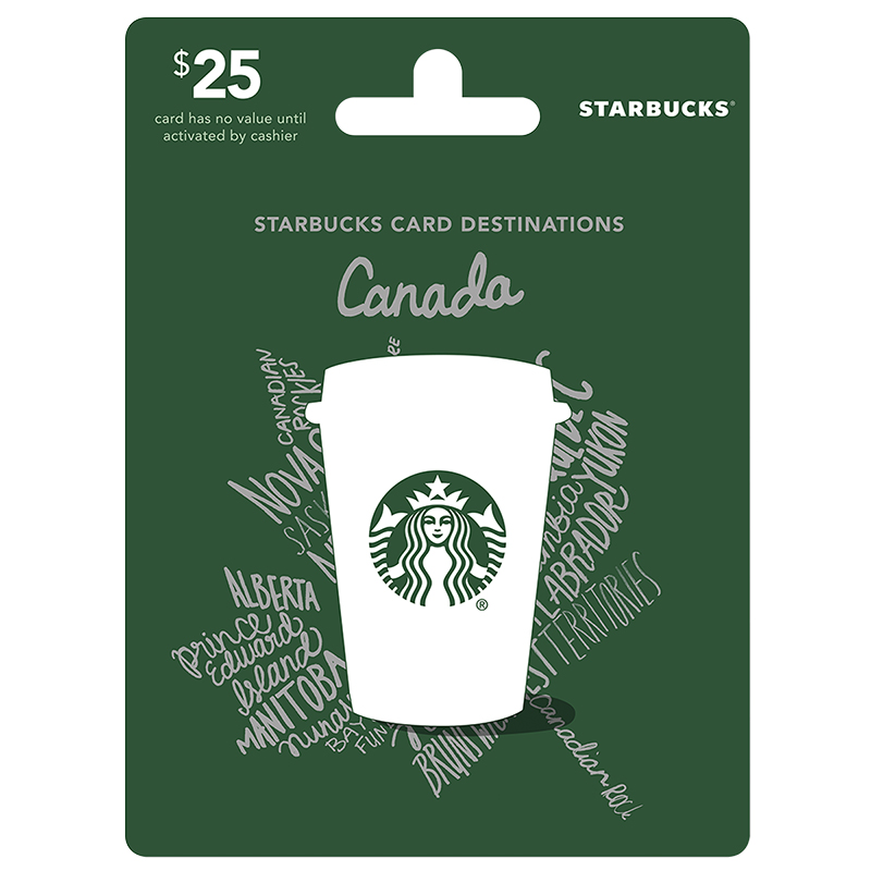 Starbucks Canada Gift Card - $25