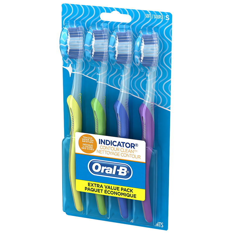 Oral B Indicator Toothbrush - Soft - 4 pack