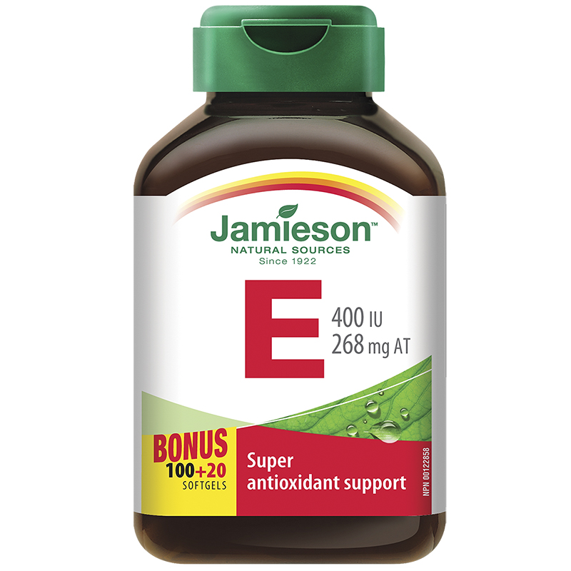 Jamieson Vitamin E 400 IU/268 mg AT  - 100's