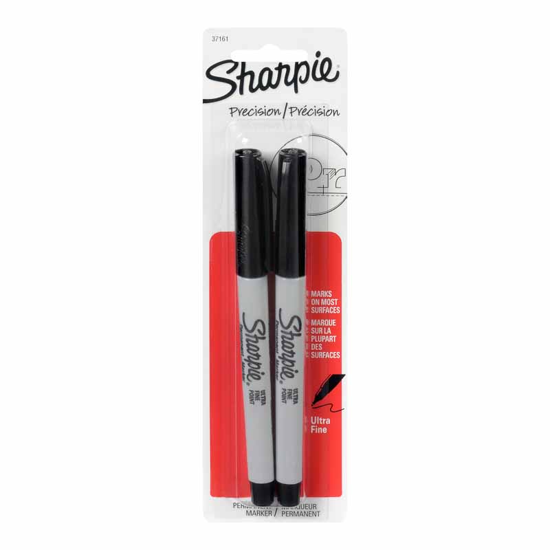 Sharpie Marker - Ultra Fine - Black - 2 pack