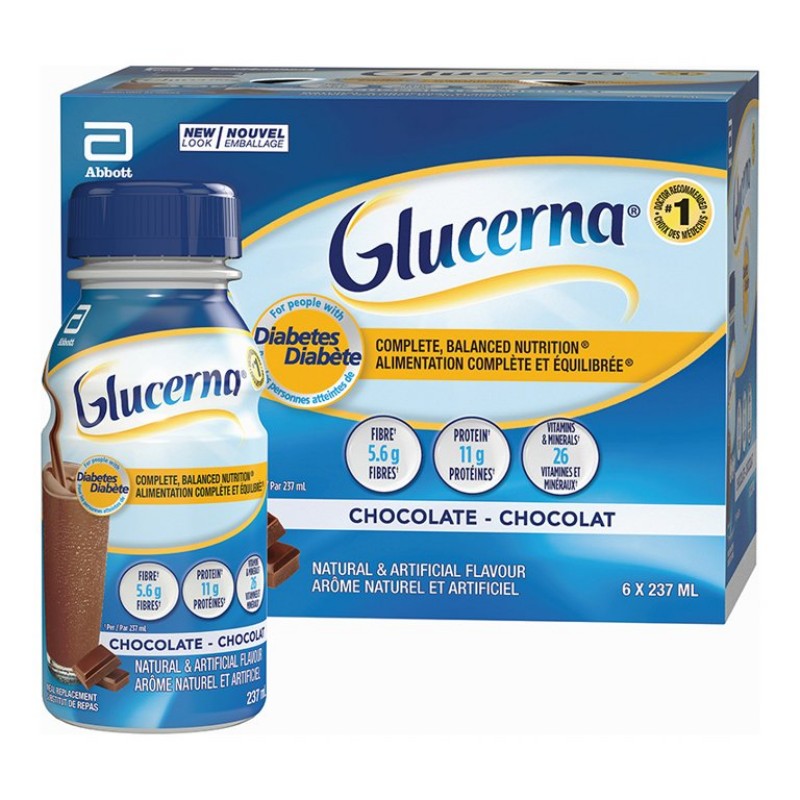 Glucerna Nutritional Drink - Chocolate - 6 x 237ml