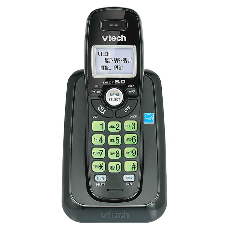 VTech Cordless Phone with Caller ID/Call Waiting - Black - CS611411