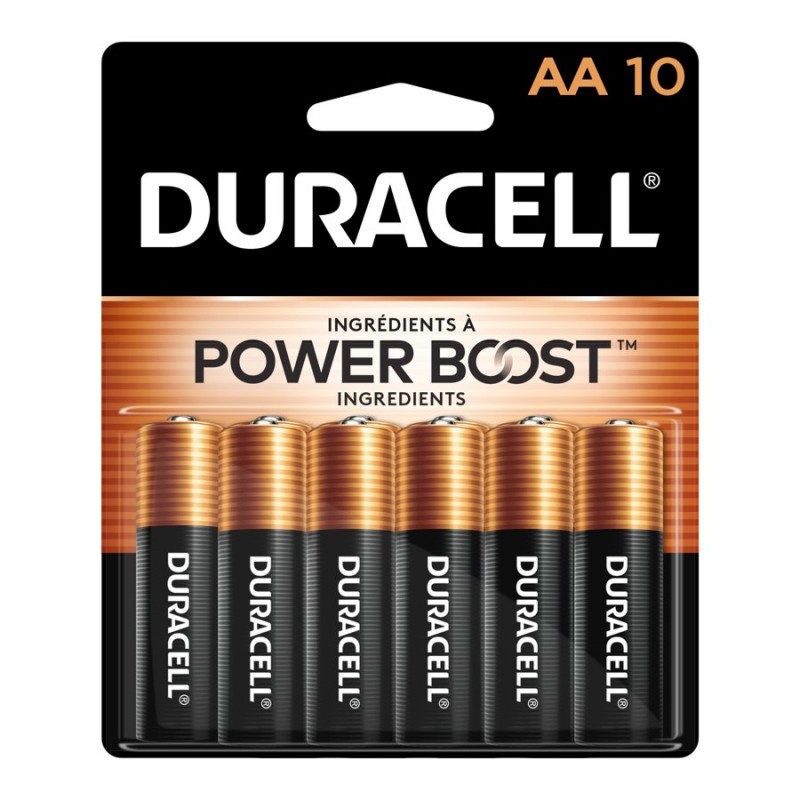 Duracell Coppertop AA Alkaline Batteries - 10 pack