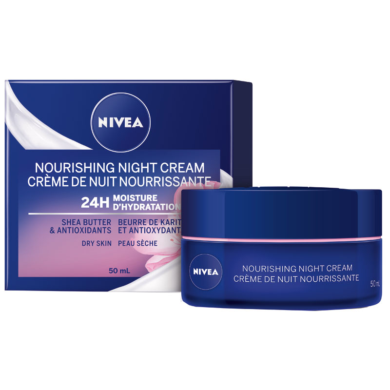 Nivea Essentials 24H Moisture Boost + Nourish Night Cream - Dry Skin - 50ml