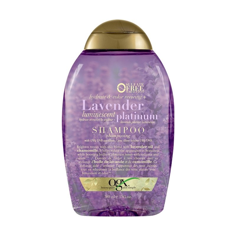 OGX Hydrate & Color Reviving + Lavender Luminescent Platinum Shampoo - 385ml