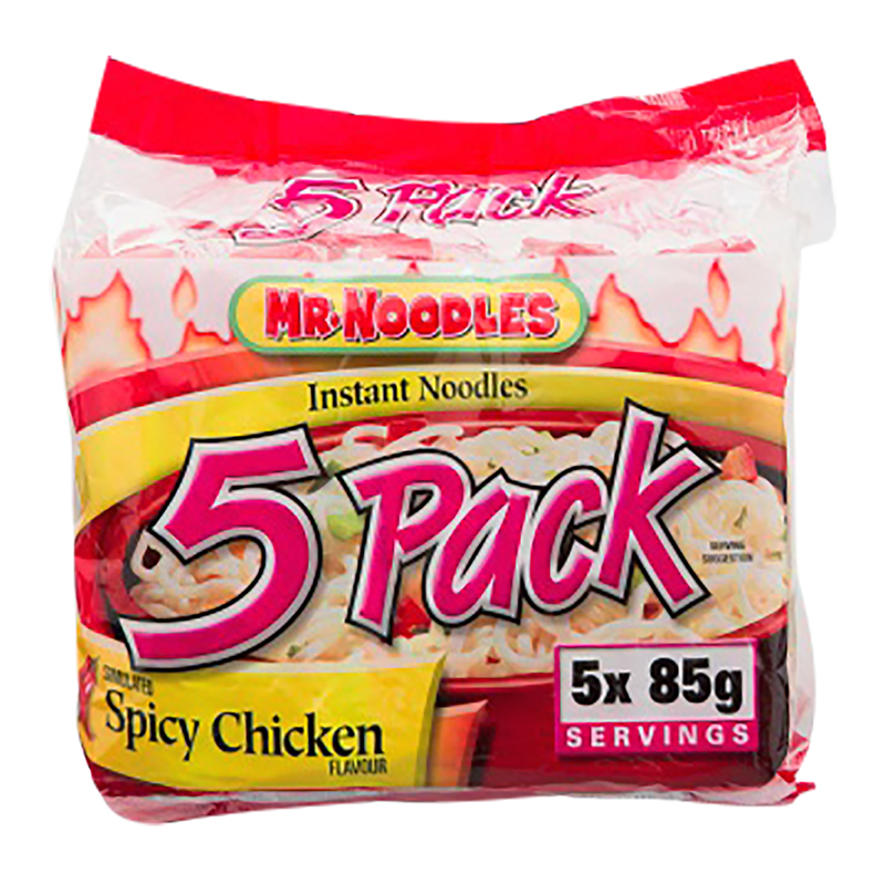 Mr. Noodles Instant Noodles - Spicy Chicken - 5x85g packs