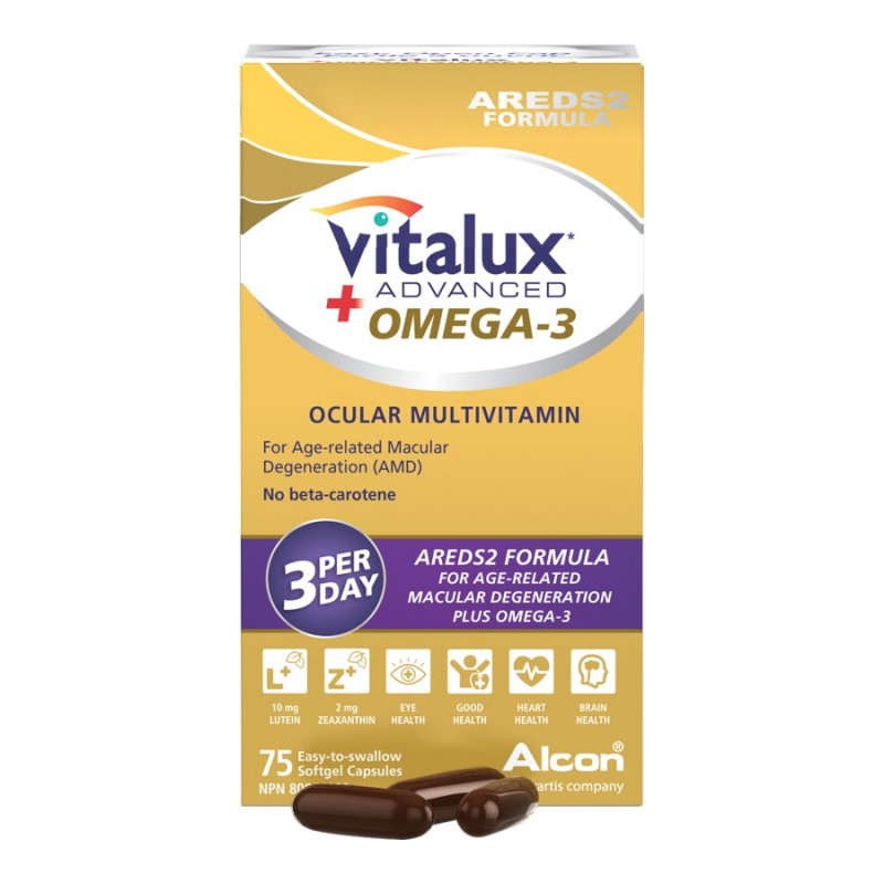 Vitalux Advanced + Omega-3 Capsules - 75s