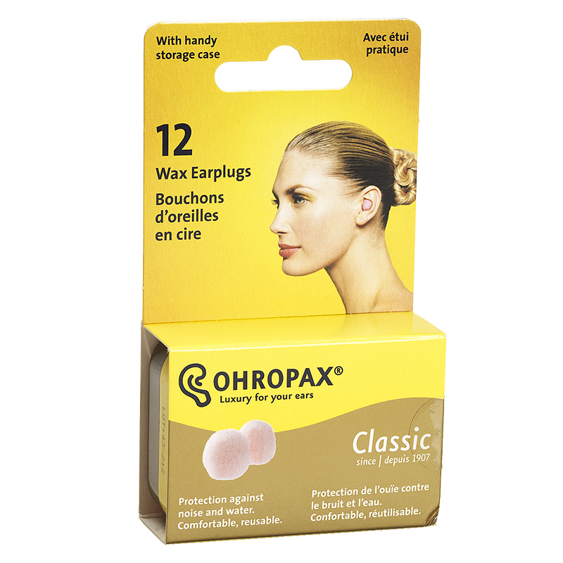 Ohropax Wax Ear Plugs - 12 Pack
