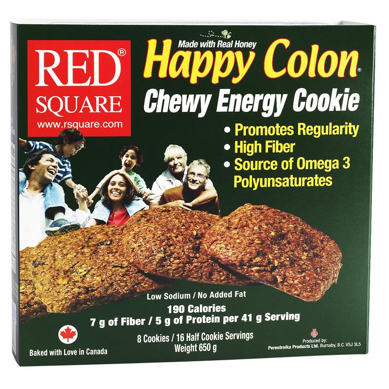 Red Square Happy Colon Cookie - 8 pack - 650g