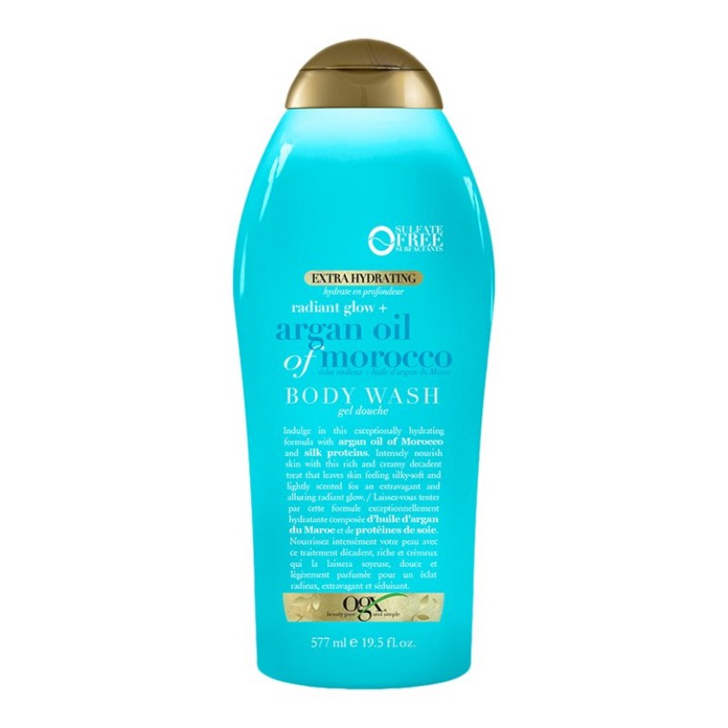 OGX Extra Hydrating Radiant Glow + Argan Oil Of Morocco Body Wash - 577ml