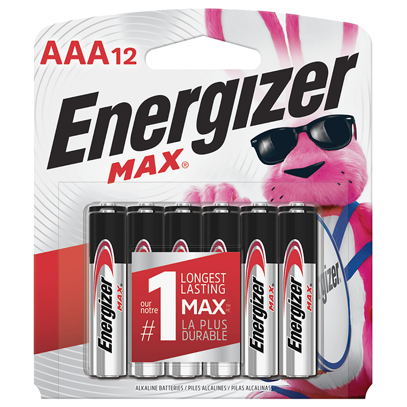 Energizer Max AAA Batteries - 12 pack 