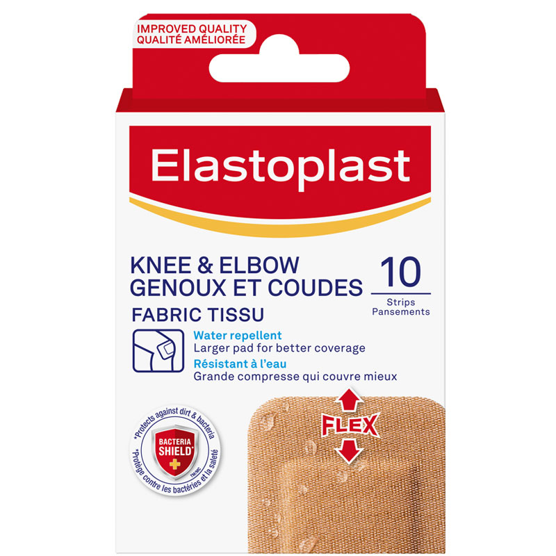Elastoplast Fabric Knee & Elbow Bandages - 10s
