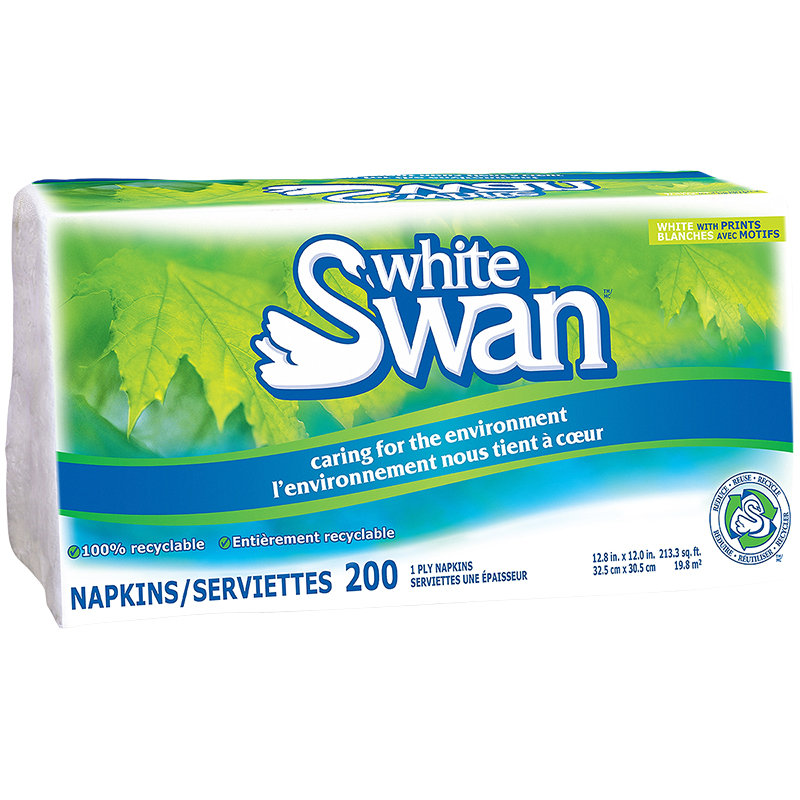 White Swan Napkins - 200s