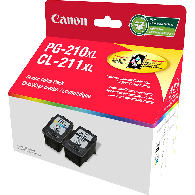 Canon PG-210XL with CL-211XL Combo Value Pack - 2973B008