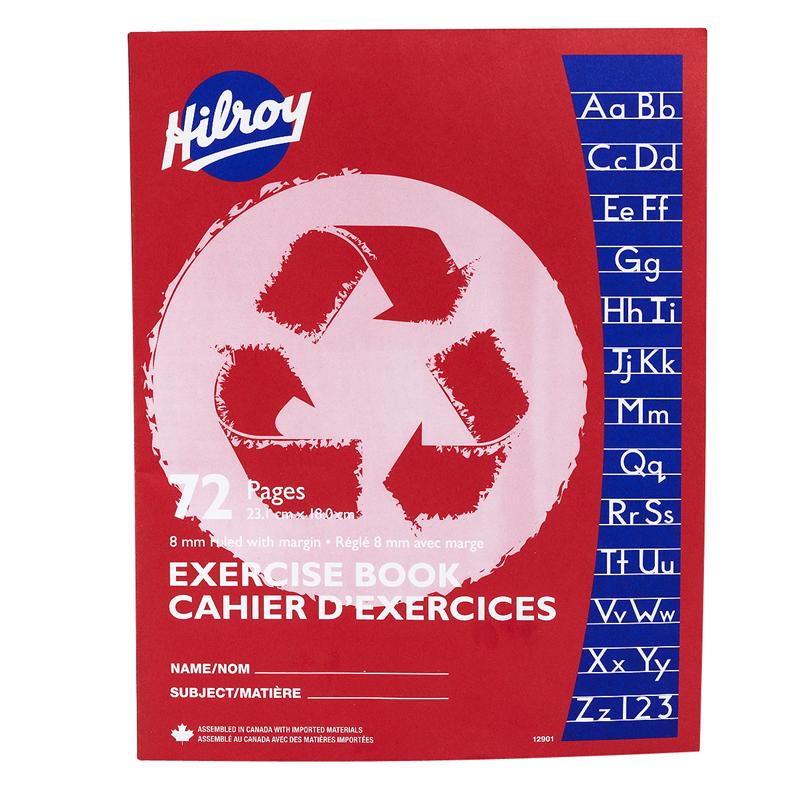Hilroy 8mm Wide Recycled Exercise Book - 72 page - 12901