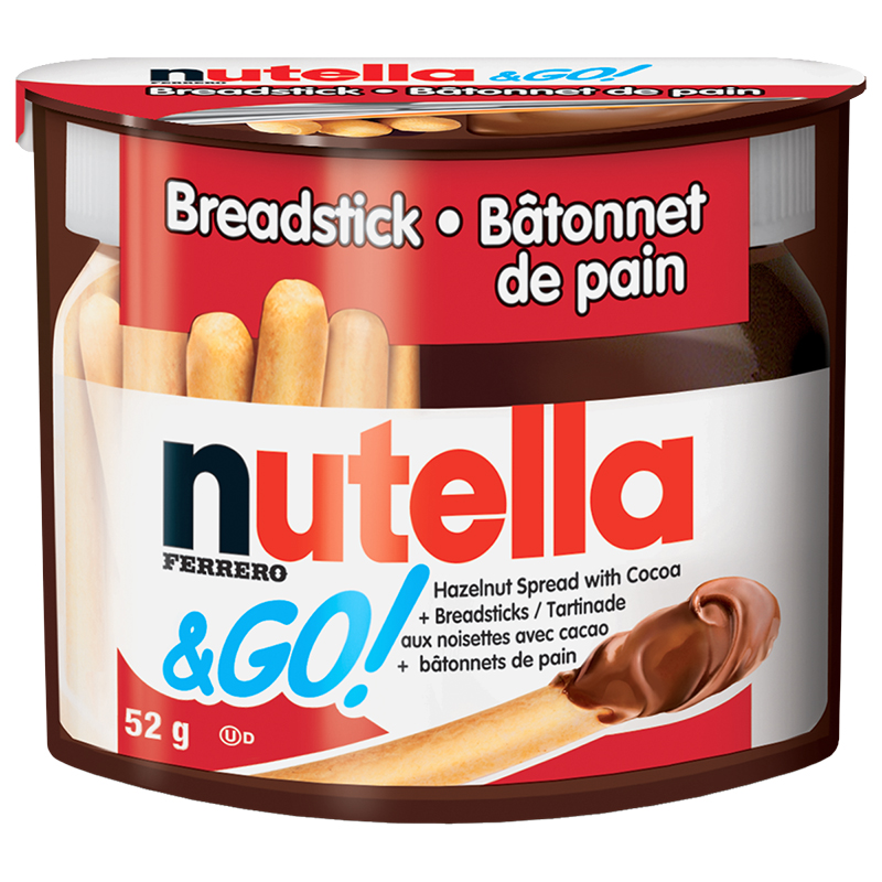 Nutella Hazelnut Spread With Breadsticks - 52g