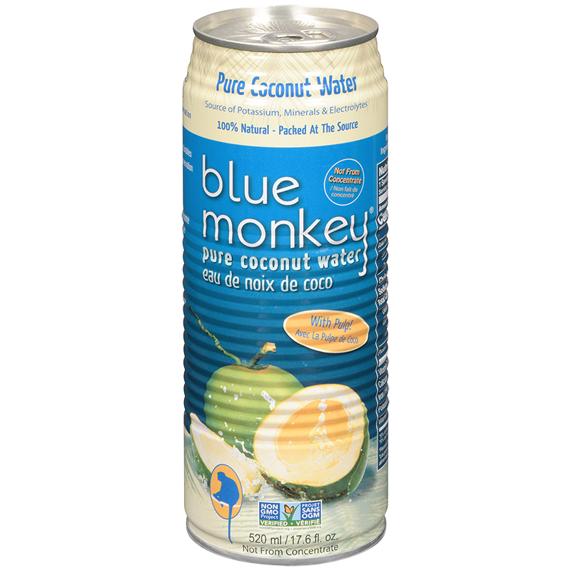 Blue Monkey Pure Coconut Water with Pulp - 520ml