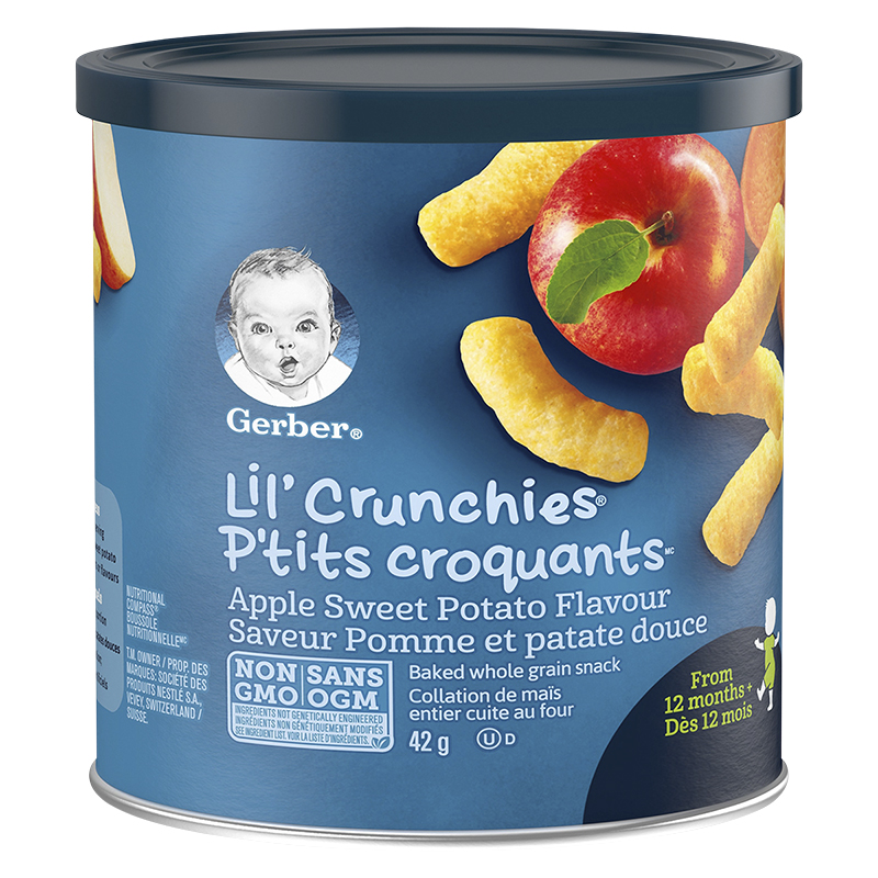 Gerber Graduates for Toddlers Lil' Crunchies - Apple Sweet Potato - 42g