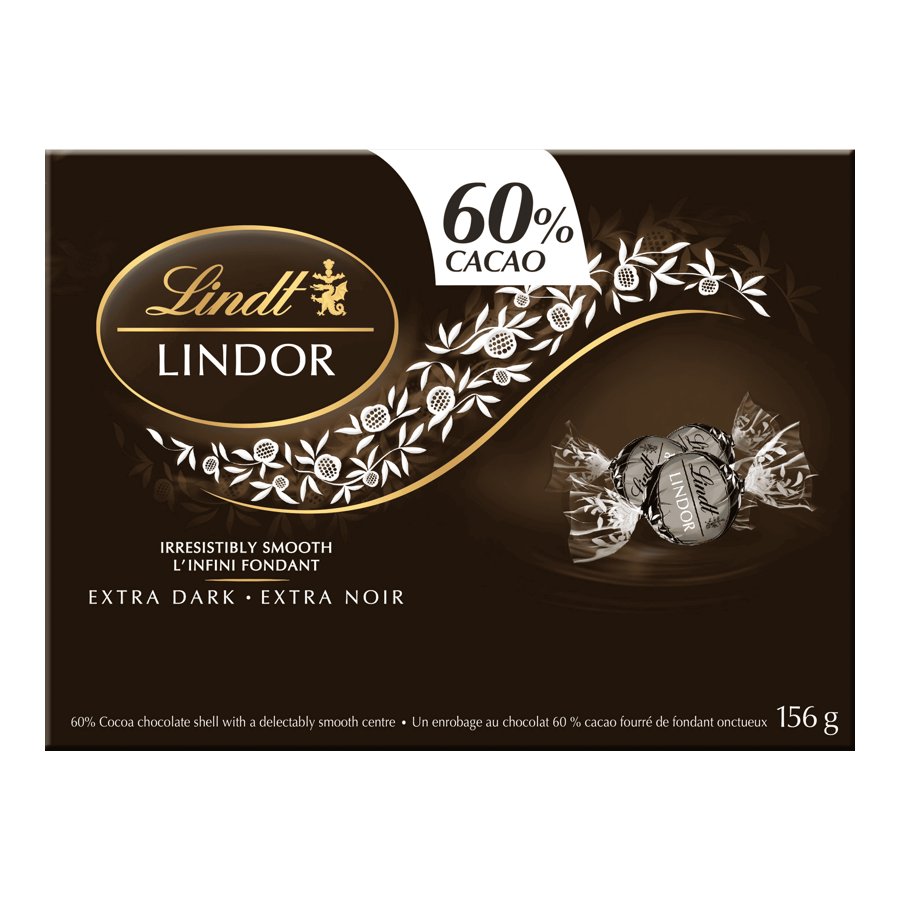 LINDOR Extra Dark Truffles - 60% Cacao - 156g