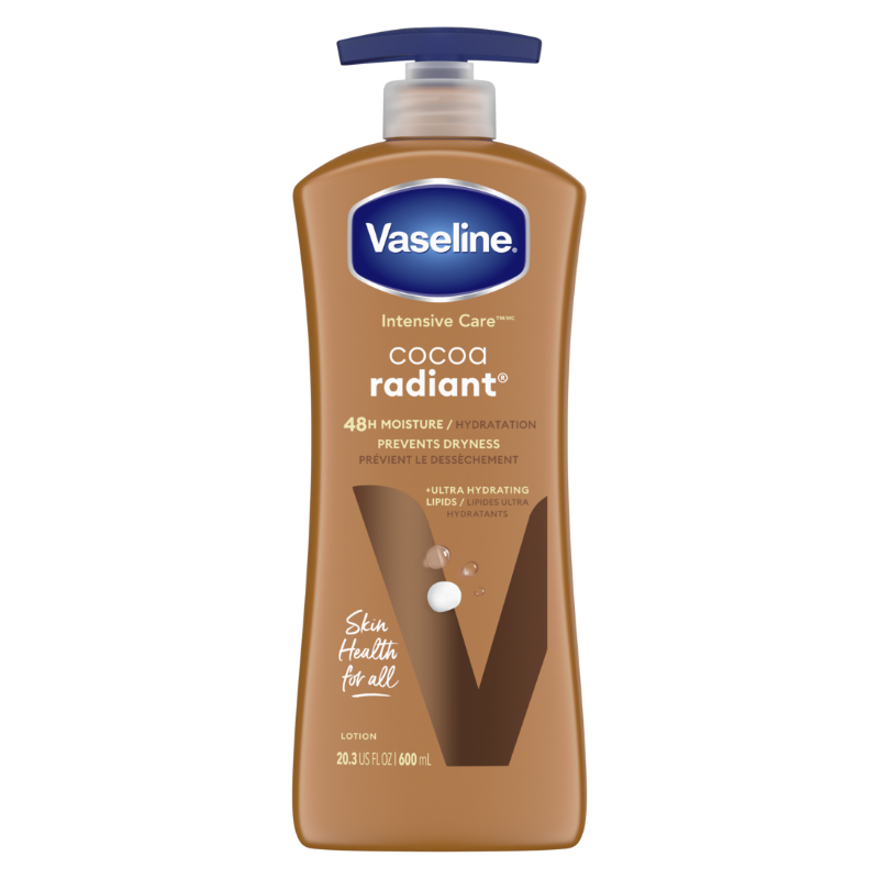 Vaseline Intensive Care Cocoa Radiant Lotion with Pure Cocoa Butter - 600ml