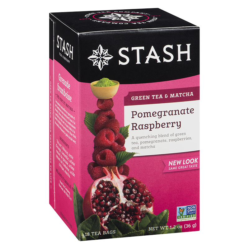 Stash Pomegranate Raspberry Green Tea with Matcha - 18s